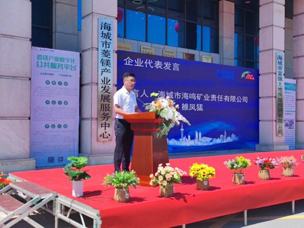海鸣矿业有限责任公司雒凤猛现场讲话