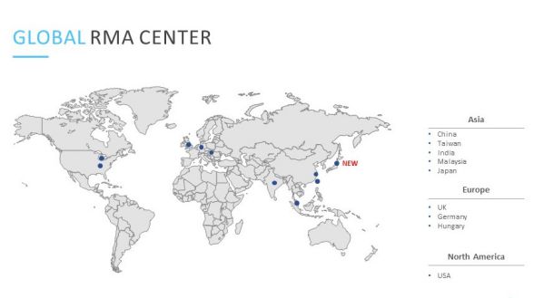 宸展光电扩大全球服务中心网点(RMA Centers) 图2
