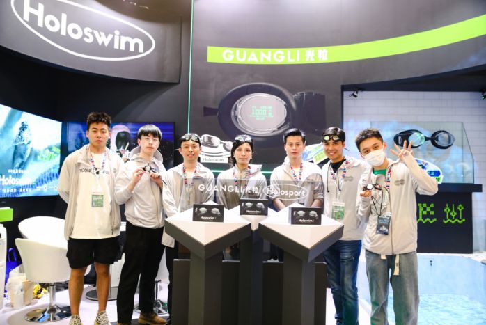 光粒科技亮相AWE 2023展会,Holoswim2智能泳镜沉浸式领航 图5