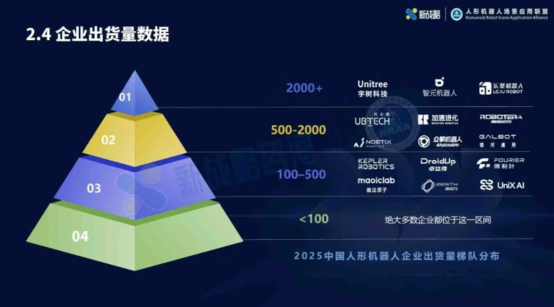 2025人形机器人行业报告:宇树出货量与市场占比双第一 图4