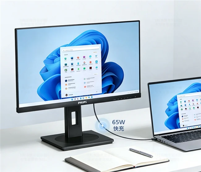 一线直连高效办公,飞利浦Type-C显示器解锁企业办公新体验! 图2