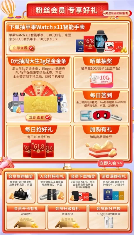 金士顿618福利大放送 下单抽苹果手表 图2