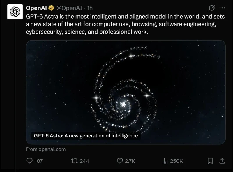 GPT-6 Astra正式登场：多项跑分逼近满分 图2