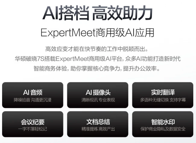 大屏随行从容履职,华硕破晓7S酷睿版适配当代移动灵活办公需求 图7