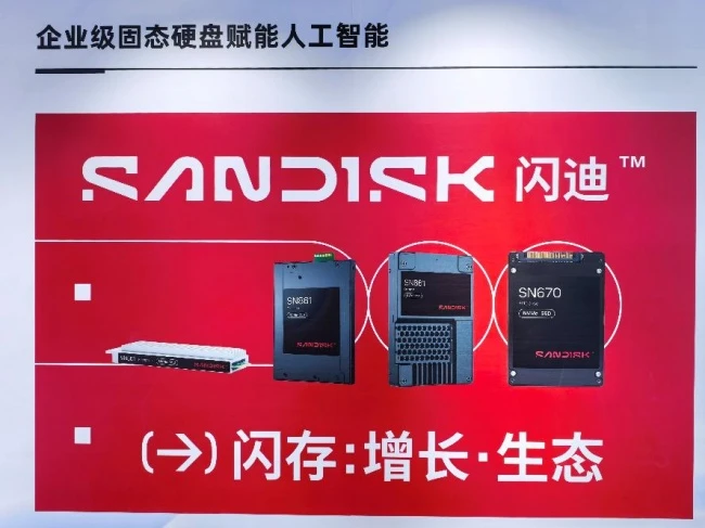 闪迪企业级固态硬盘产品展示