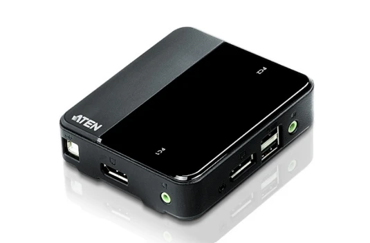 ATEN 宏正CS782DP｜2 端口 USB DisplayPort 音频 KVM 多电脑切换器 图1