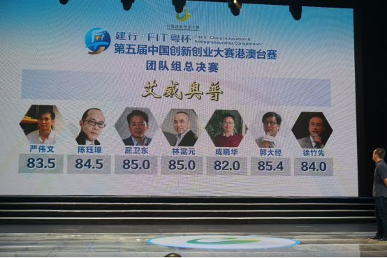 七位来自大陆、香港、台湾的专家评委为参赛项目进行打分
